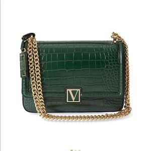 NEw the Victoria Emerald croc 🐊 medium shoulder bag purse